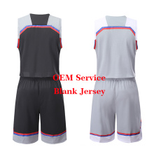 Le plus récent Basketball Uniform Kit Basketball Jersey Blank En Stock Sublimation Respirant Dry Fit Maillot de Basketball Personnalisé